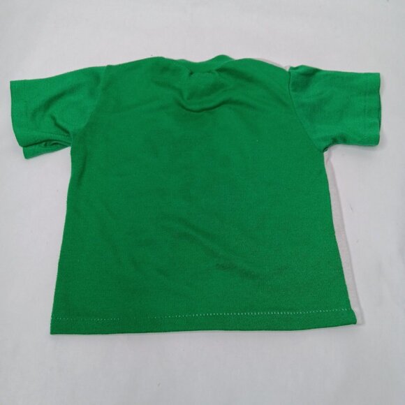 Vintage Mickey Mouse Pajamas Size 2T Toddler Short Sleeve Pant Set Green Fishing - Picture 6 of 12